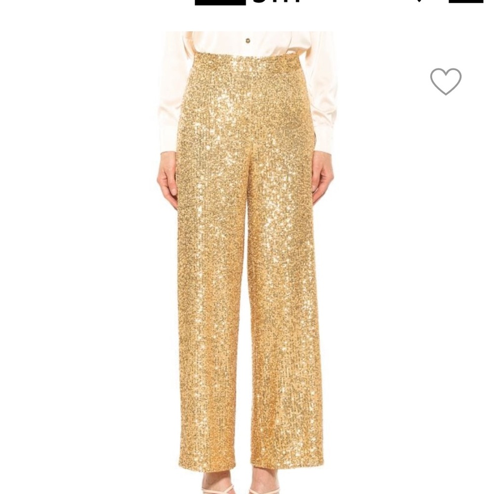 Alexia Admor Illy Gold Sequin Pant